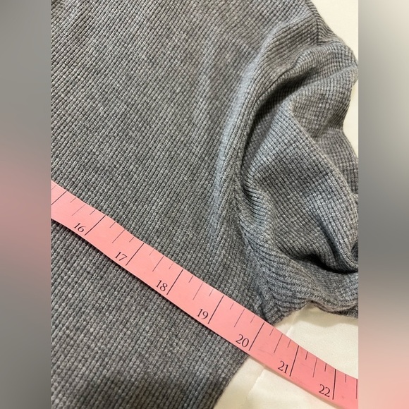 Madewell Heathered Thermal Henley Tee size M - Picture 7 of 15